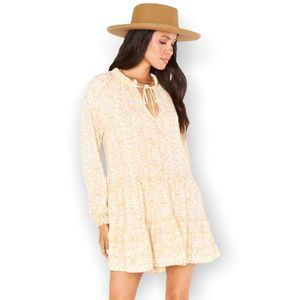 Show Me Your MuMu Beige Floral Mini Dress